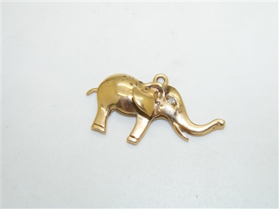 Beautiful Diamond Elephant Pendant