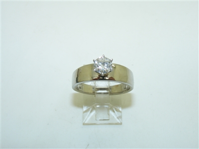 14k White gold Diamond Engagement Ring